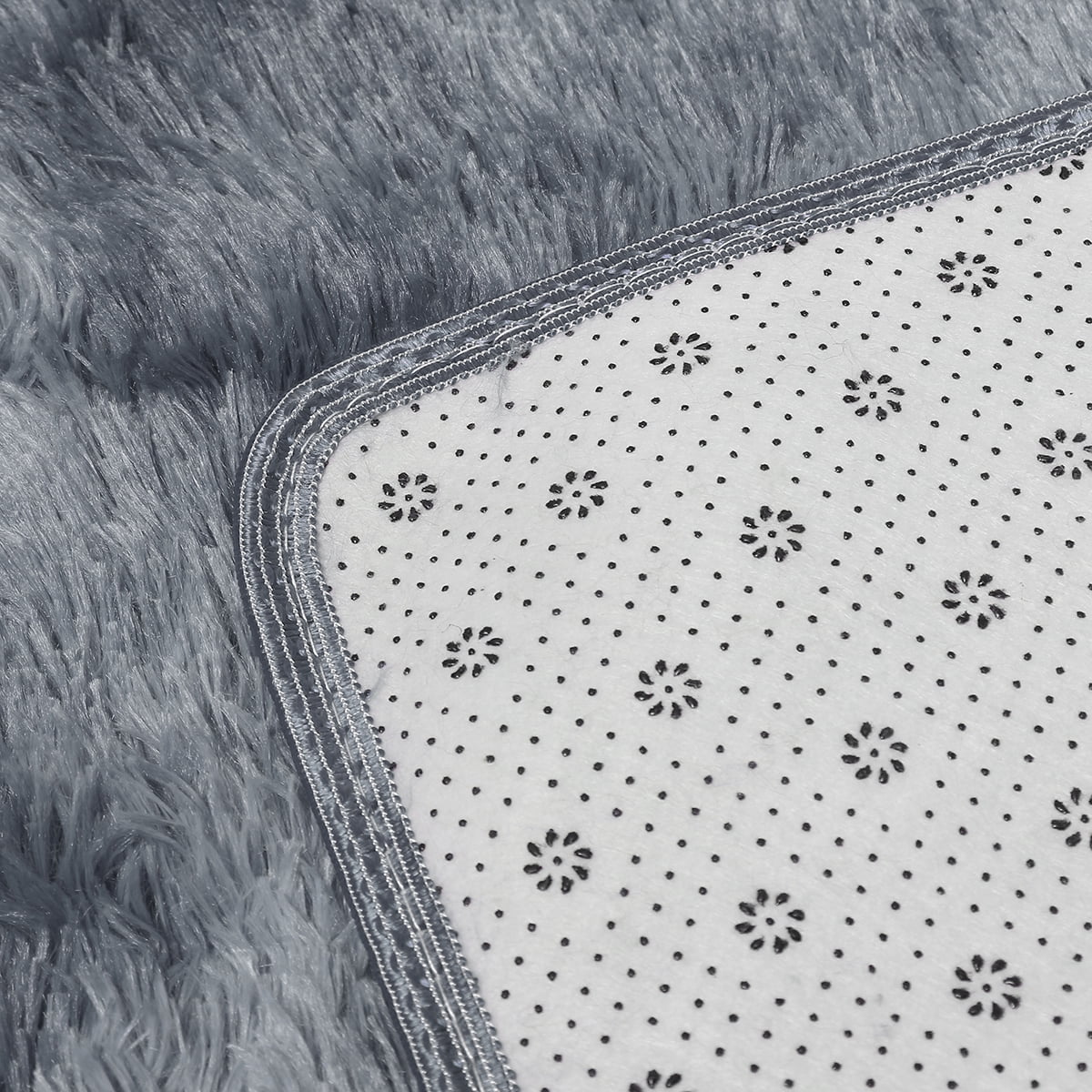 YEERSWAG Shag Area Rug, 5 x 8 ft Ultra Soft Fluffy Area Rug for Living Room Bedroom Indoor Carpet, Dark Gray