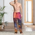 thumbnail image 2 of Sikiie Lantern Giraffes Magical Forest Pajama Pants Men, PJ Bottoms, Sleep & Lounge Pants-X-Large, 2 of 6