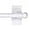 White, variant on H.Versailtex Contemporary Magnetic Curtain Rods, 0.5 in and 0.5 in, Stainless Steel Ball Adjustable, 16 in - 28 in,Gold, 2 Pack