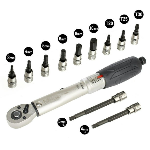 Bikehand Bicycle Bike Torque Wrench Allen Key Tool Socket Set Kit