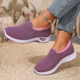 thumbnail image 7 of CAIXAI Walking Shoes for Women Orthopedic Dress Shoes for Women Lightweight Knit Upper Embroidery White Sneakers for Women Walking Anti-Skid Adjustable Upper Mary Jane Flats Hands-Free Barefoot Shoe, 7 of 7