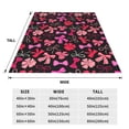 thumbnail image 3 of Fuzoiu Various pink and red Bow knots Print Ultra-Soft Micro Fleece Blanket,All Seasons Flannel Throw, Lightweight Blanket for Bed, Sofa, Couch, Movie Night, Camping, and Travel-80"x60", 3 of 7
