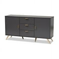 thumbnail image 2 of Baxton Studio Kelson Modern and Contemporary Dark Grey and Gold Finished Wood 2-Door Sideboard Buffet, 2 of 7