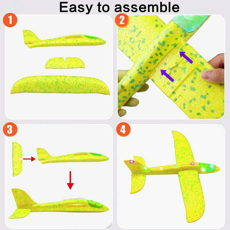 DIY Hand Throw Flying Glider Planes, Espuma Avião, Fontes do