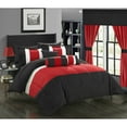thumbnail image 2 of Chic Home 20 Piece Wanstead Complete pieced color block bedding sheets window panel collection Bed In a Bag Comforter, 2 of 5