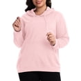 thumbnail image 3 of Cueply Women's Plus Size Hoodie Pullover Sweatshirt Long Sleeve Casual Hooded Sweatshirt with Kangaroo Pocket Fall Winter Tops, 3 of 8