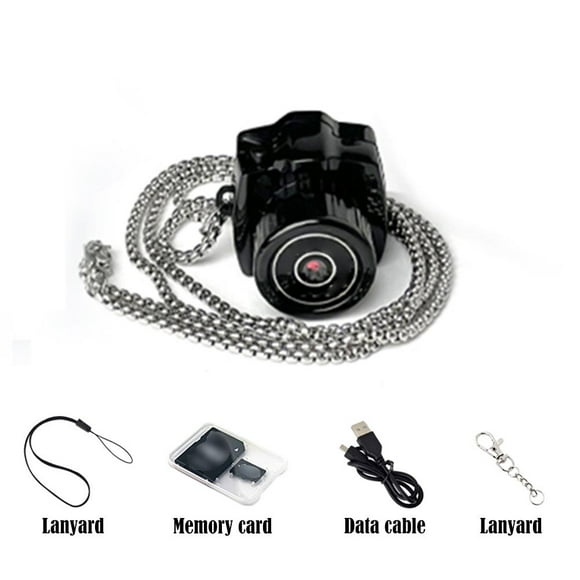 Mini Camera HD Video Audio Recorder Webcam Camcorder Outdoor Necklacesq N6H6