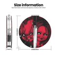 thumbnail image 3 of Qekee Chucky Print Compact Makeup Mirror Folding Mini Pocket Mirror Portable Hand Mirror Double-Sided 2 x 1x Magnification for Woman Girls-Round Shape, 3 of 9