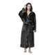 thumbnail image 1 of Plus Size Men Plain Winter Warm Hooded Long Bathrobe Night Robe Nightwear Sleepwear, 1 of 2
