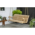 thumbnail image 2 of Hershy Way Amish-Made Cypress Hanging Porch Swing USA Made 5 Foot, 2 of 6