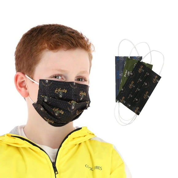 Cubrebocas Hokins Desechable Tricapa 60pzs para niño estampado Hokins Tricapa termosellado