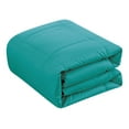 thumbnail image 3 of Goose Down Alternative Microfiber Quilted Solid Comforter - Queen/Ceramic Blue, 3 of 6