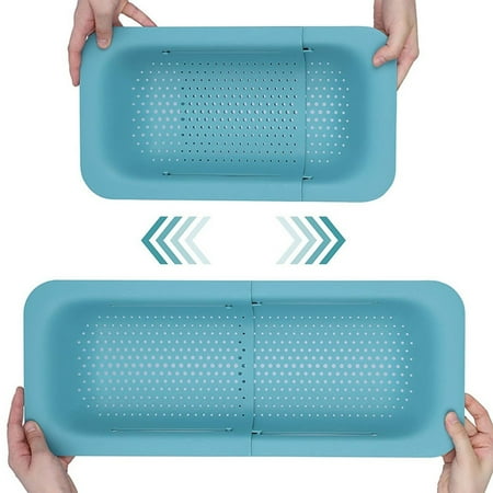

Collapsible Sink Colanders and Strainers Basket Over the Sink Colander Collapsible Colander Extendable Plastic Fruit Vegetable Str