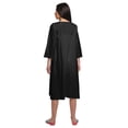 thumbnail image 4 of Moomaya Solid Round Neck Nursing Sleepwear WoMen's Cotton Nightdress Gown, 4 of 6
