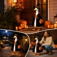thumbnail image 6 of Aurorax Halloween Porch Goose Outfits 23" Holiday,Goose Clothes for Cement Goose Porch Goose 17/19 inch,Witch Black Porch Goose Clothing Accessories for Yard Outdoor Garden, 6 of 7