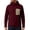 Wine sweatshirt for men #4, variant on Men's Ribbed Knit Hooded Tops Pullover Cowl Funnel Collar Thermal Sweatshirt Long Sleeve Loose Fit Solid Warm Pullover Tops Outdoor Hiking Single Zippered Chest Patch Pocket Army Green,L