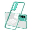 thumbnail image 1 of SaniMore for Samsung Galaxy S22 Case Slim Transparent [Not Yellowing Technology], Rugged PC & TPU Bumpers Built-in Detachable Lens Protector Shockproof Protective Cover, Green, 1 of 7