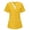 Yellow, variant on Scrub Tops for Woman Soft Stretch V-Neck Top Scrubs with 3 Pockets Easy Care for Women Scrub Clothing