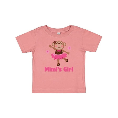 

Inktastic Mimi s Girl monkey Gift Baby Girl T-Shirt