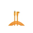 thumbnail image 1 of Cable Tether Tools TetherPro USB-C a USB-C en ángulo recto, naranja, 1 of 8