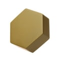 thumbnail image 2 of GlideRite 1-1/2 in. Solid Hexagon Cabinet Knobs, Satin Gold, Pack of 10, 2 of 3
