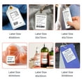thumbnail image 2 of Label Printer Sticker Thermal Label Paper Self-Adhesive Printable Paper Roll Waterproof Oil-Proof Tear Resistant for Price Name Barcode Printing for DP23/DP30 Series Thermal Printer Label Maker, 2 of 8