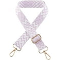 thumbnail image 1 of Nvzi Correa de bolso de hombro bordada de longitud ajustable de 11 a 51 pulgadas, correa de billetera, correa de bolso cruzado, accesorios para bolso (rosa), 1 of 4