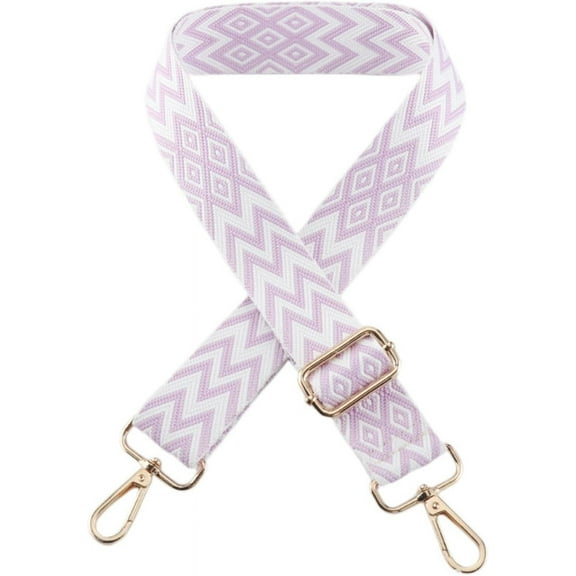 XmhyTop-A Adjustable Length 11-51 inch Embroidered Shoulder Bag Strap, Wallet Strap Crossbody Bag Strap Women's Bag Accessories（Pink）