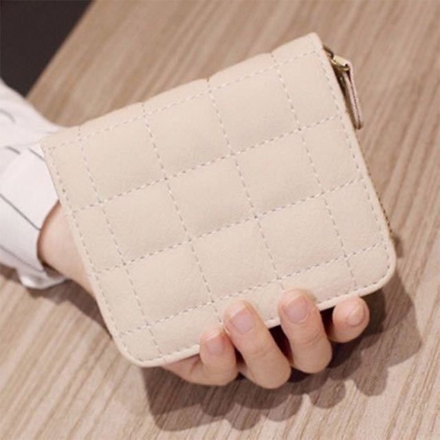 Stylish Women's Compact RFID Wallet - Premium PU Leather Card Holder with Zipper Pockets (Perfect Gift for Valentines/Mothers Day)