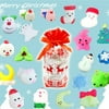 Baofu 20Pcs Christmas Cute Animal Toys Stress Relief Set Slow Rising Fidget Toys Advent Calendar Gift For Kids Adults