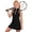 Black, variant on VBEWZET Half Zip Stand Collar Athletic Dresses for Girls, Sleeveless A-Line Summer Dress for Girls Training Sport Girl Dress Khaki 6-7 Years