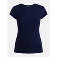 thumbnail image 6 of Scenario Women's and Women's Plus Tee with Short Cap Sleeves, Sizes XS-4X, 6 of 6