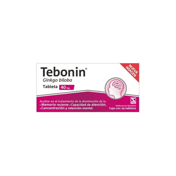 Tebonin 40 mg 24 tabletas