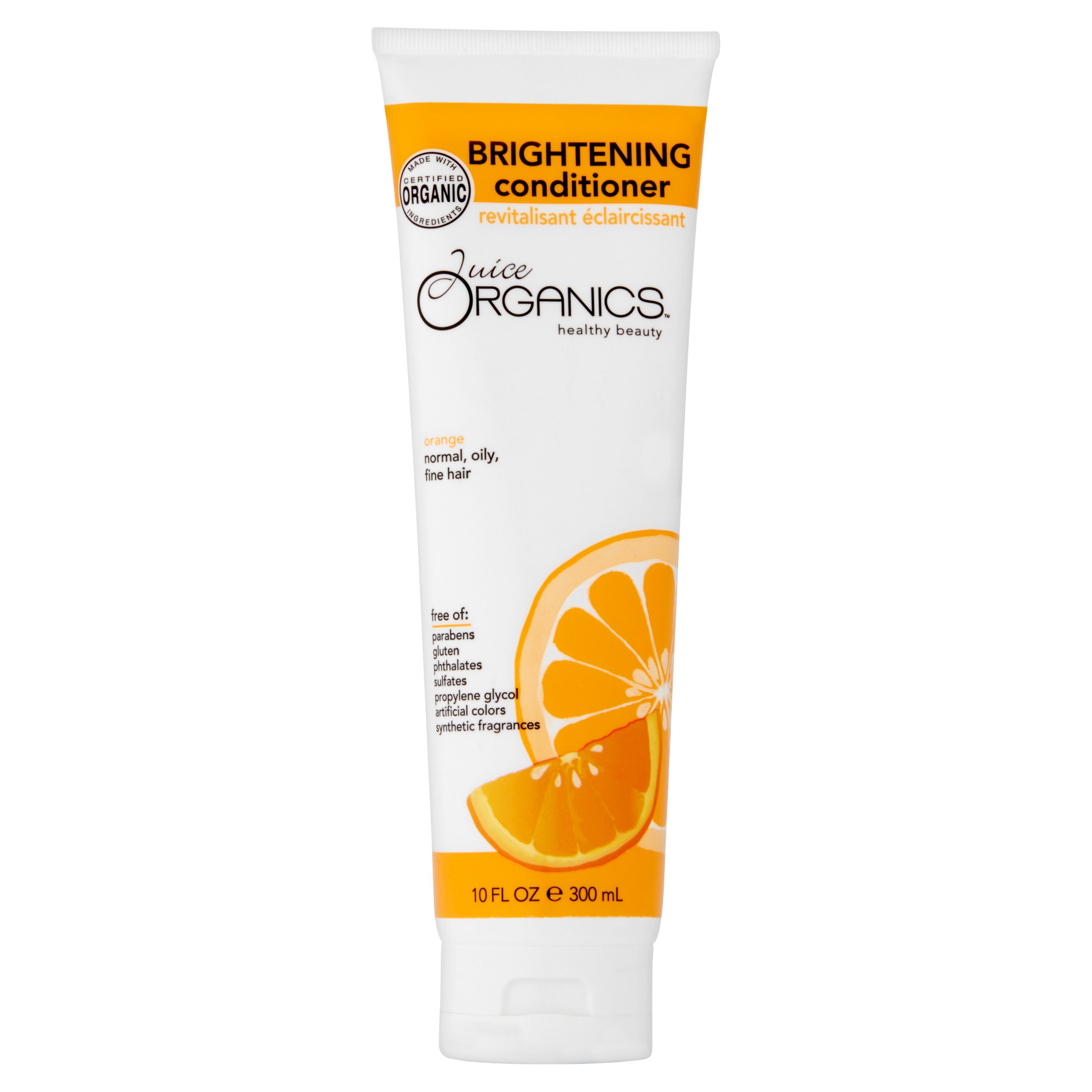 Juice Organics Healthy Beauty Orange Brightening Conditioner, 10 Fl Oz