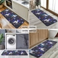 thumbnail image 6 of Dark Blue Unicorn Floral Pattern Kitchen Rug Mat,Kitchen Runner Rugs Non Skid Washable,Decorative Kitchen Floor Mats for Kitchen,Sink,Laundry,17"x47.2", 6 of 7