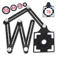 thumbnail image 1 of Construction Tools Wood Tile Flooring Punch Tool Multi Angle Measuring Ruler Aluminum Folding ,Accurate Measurement, 1 of 7