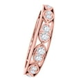 thumbnail image 3 of Mauli Jewels Engagement Rings for Women 0.15 Carat Diamond Comfortable Wedding Band prong 14K Rose Gold, 3 of 6