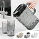 thumbnail image 1 of Jarra de plástico con tapa 2000ml • Garrafa de agua ABS+PP • Asa acanalada • Beige negro transparente • Capacidad para 3 tazas • Cocina de bar, 1 of 8
