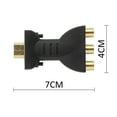 thumbnail image 4 of Adaptador HDMI Macho a 3 RCA Hembra Vídeo Compuesto Audio VA Componente Adaptador Convertidor Adecuado para HDTV DVD y la mayoría de los proyectores LCD Dispositivo Rojo Verde 3rca, 4 of 6