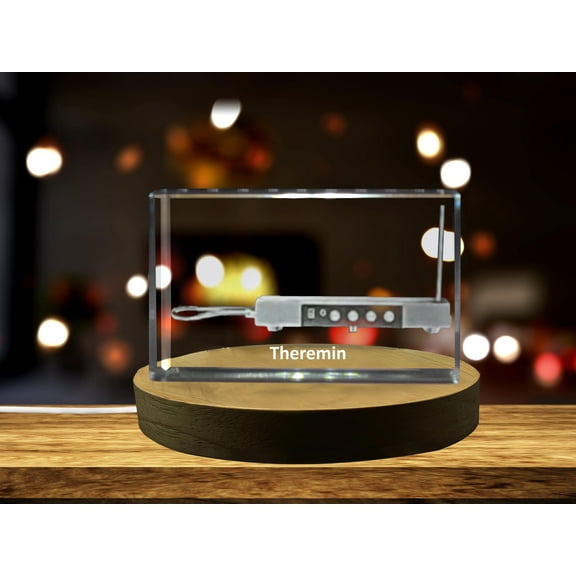 Theremin 3D Engraved Crystal 3D Engraved Crystal Keepsake/Gift/Decor/Collectible/Souvenir
