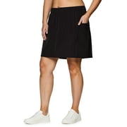 RBX Active Women's Plus Size Woven Longer Length Tennis/Golf Skort