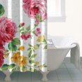 thumbnail image 4 of Pioneer Flower Floral Print Pattern Shower Curtain 36"x72" ,Bathroom Decorative Shower Curtains Set with 12 Hooks,Modern Waterproof Washable Shower Curtain, 4 of 6