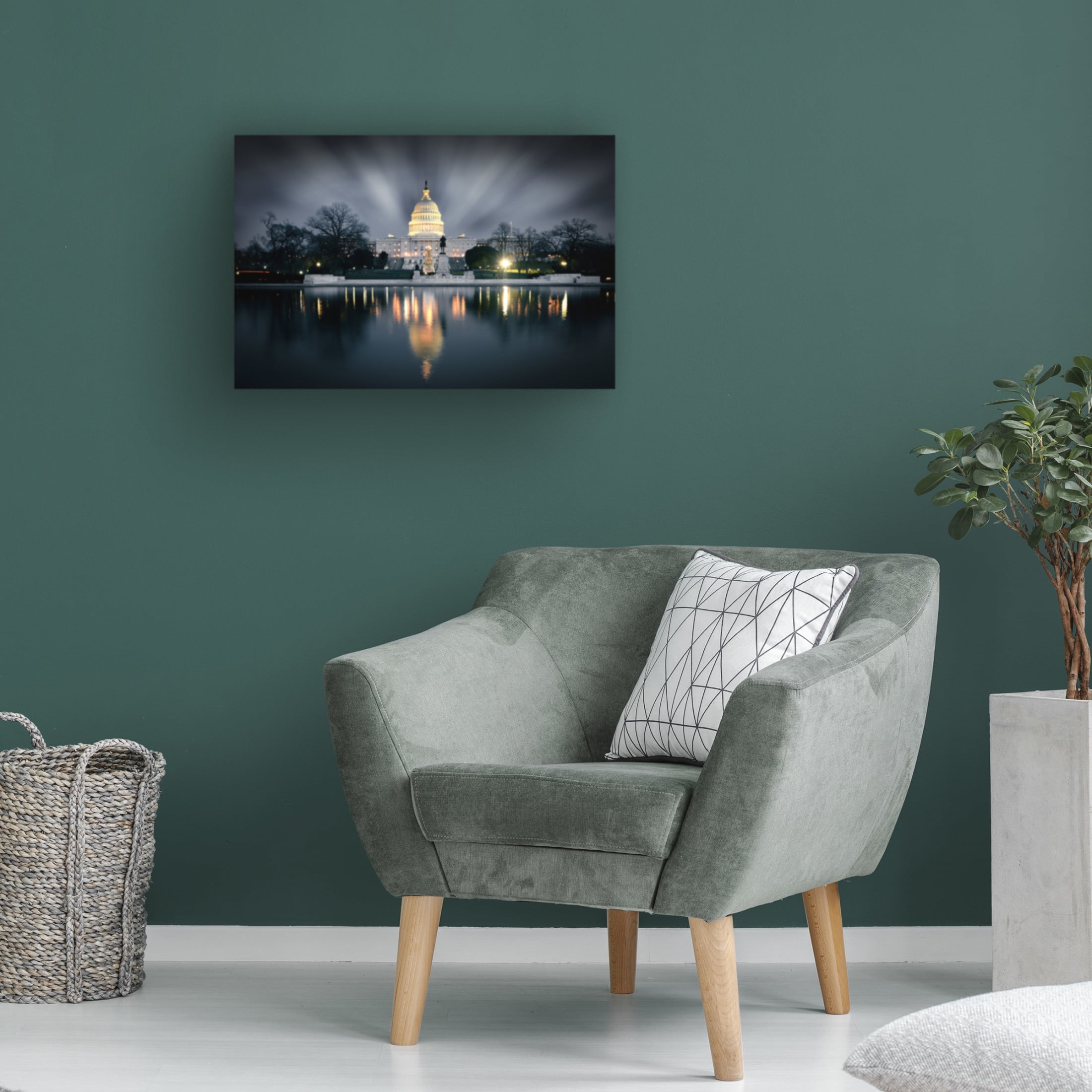 Trademark Fine Art Ivy Deng Captitol Hill Canvas Wall Art