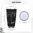 thumbnail image 4 of Lsque Five Nights At Freddy'S Pattern 20oz Car Cup with Lid and Straw, Insulated Coffee Cup with Straw Topper, Spill Proof Travel Coffee Mug, Stainless Steel Tumble, 4 of 8