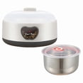 thumbnail image 3 of COM1950s Automatic Yogurt Maker for Home Use, 1.2L Stainless Steel Yogurt Machine with Constant Temperature Control, Easy to Use Yogurt Fermenter for Healthy Homemade Yogurt, 3 of 7