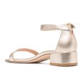 thumbnail image 3 of XYD Women's Dress Round Open Toe Ankle Strap Sandals with Buckle Classic Low Block Heel Shoes for Wedding Prom Size 13.5 Gold, 3 of 4