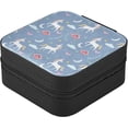 thumbnail image 7 of GZHJMY Cute Star Unicorn Travel Jewelry Box, PU Leather Small Jewelry Organizer Boxes for Women Girls, Mini Portable Jewerly Storage Display Holder for Earrings, Ring, Necklaces, Bracelets（51）, 7 of 7