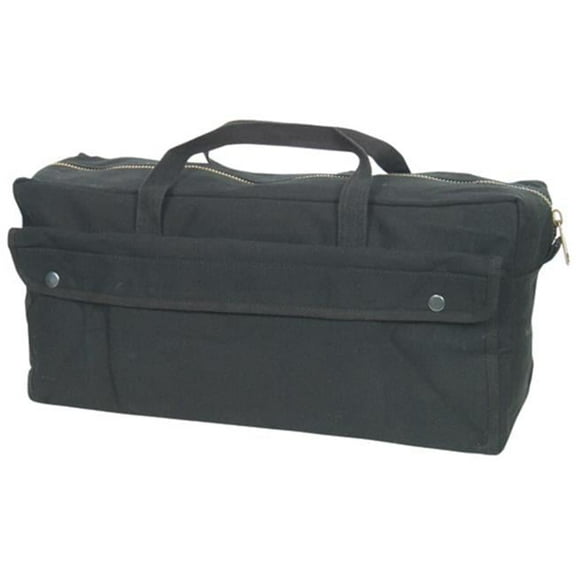 Fox Outdoor Jumbo Mechanics Tool Bag With Brass Zipper - Black
