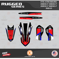 thumbnail image 2 of Kalair GFX Graphics Kit for KTM ENDURO 4-STROKE 250EXC-F,350EXC-F,450EXC-F and 500EXC-F (2020-2023) Rugged Series, 2 of 5