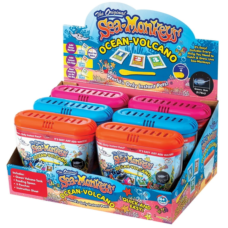Sea-Monkeys Ocean Volcano Kids Toy, Instant Pets Complete Kit for